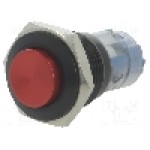 Intrerupator anti-vandalism, ON-(ON), Ø16mm, ONPOW, LAS2GQG-11/R/A