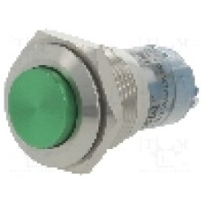 Intrerupator anti-vandalism, ON-ON, Ø16mm, ONPOW - LAS2GQG-11Z/G/S