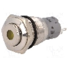 Intrerupator anti-vandalism, ON-(ON), Ø16mm, ONPOW - LAS2GQH-11D/Y/12V/S/FP