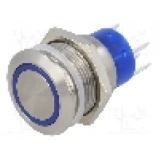 Intrerupator anti-vandalism, (ON)-ON, Ø19mm, C&K, ATP19-SL3-712-B0SA-03Q