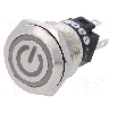 Intrerupator anti-vandalism, ON-(ON), Ø19mm, EAO, 82-5151.1124.B002 Intrerupator anti-vandalism, ON-(ON), Ø19mm, EAO, 82-5151.1124.B002