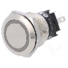 Intrerupator anti-vandalism, ON-(ON), Ø19mm, EAO, 82-5151.1144