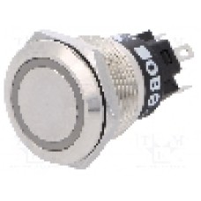 Intrerupator anti-vandalism, ON-ON, Ø19mm, EAO, 82-5151.2124