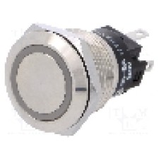 Intrerupator anti-vandalism, ON-ON, Ø19mm, EAO, 82-5151.2133