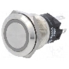 Intrerupator anti-vandalism, ON-ON, Ø19mm, EAO, 82-5151.2134