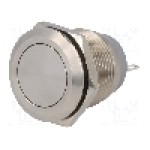 Intrerupator anti-vandalism, ON-(ON), Ø19mm, ONPOW - GQ19-11W