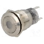 Intrerupator anti-vandalism, ON-(ON), Ø19mm, ONPOW - LAS1-AGQ-11D/B/24V