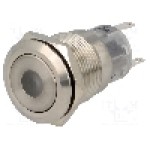 Intrerupator anti-vandalism, ON-(ON), Ø19mm, ONPOW - LAS1-AGQ-11D/G/220V