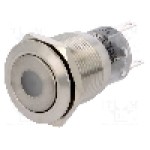 Intrerupator anti-vandalism, ON-(ON), Ø19mm, ONPOW - LAS1-AGQ-11D/G/24V