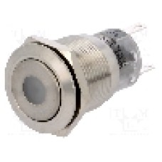 Intrerupator anti-vandalism, ON-(ON), Ø19mm, ONPOW - LAS1-AGQ-11D/G/24V