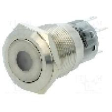 Intrerupator anti-vandalism, ON-(ON), Ø19mm, ONPOW - LAS1-AGQ-11D/R/6V