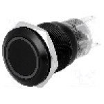 Intrerupator anti-vandalism, ON-(ON), Ø19mm, ONPOW - LAS1-AGQ-11E/B/24V/A Intrerupator anti-vandalism, ON-(ON), Ø19mm, ONPOW - LAS1-AGQ-11E/B/24V/A