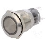 Intrerupator anti-vandalism, ON-(ON), Ø19mm, ONPOW - LAS1-AGQ-11E/B/6V Intrerupator anti-vandalism, ON-(ON), Ø19mm, ONPOW - LAS1-AGQ-11E/B/6V