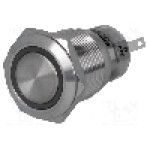 Intrerupator anti-vandalism, ON-(ON), Ø19mm, ONPOW - LAS1-AGQ-11E/G/24V Intrerupator anti-vandalism, ON-(ON), Ø19mm, ONPOW - LAS1-AGQ-11E/G/24V