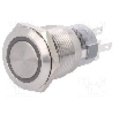 Intrerupator anti-vandalism, ON-(ON), Ø19mm, ONPOW - LAS1-AGQ-11E/O/12V