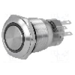 Intrerupator anti-vandalism, ON-(ON), Ø19mm, ONPOW - LAS1-AGQ-11E/R/12V Intrerupator anti-vandalism, ON-(ON), Ø19mm, ONPOW - LAS1-AGQ-11E/R/12V