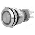 Intrerupator anti-vandalism, ON-(ON), Ø19mm, ONPOW - LAS1-AGQ-11E/R/6V Intrerupator anti-vandalism, ON-(ON), Ø19mm, ONPOW - LAS1-AGQ-11E/R/6V