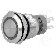 Intrerupator anti-vandalism, ON-(ON), Ø19mm, ONPOW - LAS1-AGQ-11E/R/6V