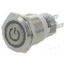 Intrerupator anti-vandalism, ON-(ON), Ø19mm, ONPOW - LAS1-AGQ-11ET/R/24V/S Intrerupator anti-vandalism, ON-(ON), Ø19mm, ONPOW - LAS1-AGQ-11ET/R/24V/S