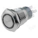 Intrerupator anti-vandalism, ON-(ON), Ø19mm, ONPOW - LAS1-AGQ-11E/Y/12V Intrerupator anti-vandalism, ON-(ON), Ø19mm, ONPOW - LAS1-AGQ-11E/Y/12V