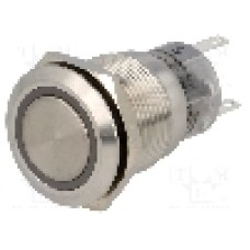 Intrerupator anti-vandalism, ON-(ON), Ø19mm, ONPOW - LAS1-AGQ-11E/Y/6V