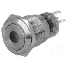 Intrerupator anti-vandalism, ON-ON, Ø19mm, ONPOW - LAS1-AGQ-11ZD/B/12V