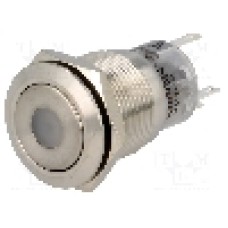 Intrerupator anti-vandalism, ON-ON, Ø19mm, ONPOW - LAS1-AGQ-11ZD/G/24V