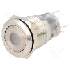 Intrerupator anti-vandalism, ON-ON, Ø19mm, ONPOW - LAS1-AGQ-11ZD/R/24V