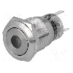 Intrerupator anti-vandalism, ON-ON, Ø19mm, ONPOW - LAS1-AGQ-11ZD/Y/24V