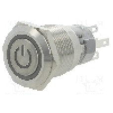 Intrerupator anti-vandalism, ON-ON, Ø19mm, ONPOW - LAS1-AGQ-11ZET/G/24V/S Intrerupator anti-vandalism, ON-ON, Ø19mm, ONPOW - LAS1-AGQ-11ZET/G/24V/S