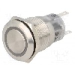 Intrerupator anti-vandalism, ON-ON, Ø19mm, ONPOW - LAS1-AGQ-11ZE/W/12V/S Intrerupator anti-vandalism, ON-ON, Ø19mm, ONPOW - LAS1-AGQ-11ZE/W/12V/S