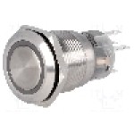 Intrerupator anti-vandalism, ON-ON, Ø19mm, ONPOW - LAS1-AGQ-11ZE/Y/24V Intrerupator anti-vandalism, ON-ON, Ø19mm, ONPOW - LAS1-AGQ-11ZE/Y/24V