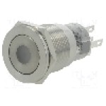 Intrerupator anti-vandalism, ON-(ON), Ø19mm, ONPOW - LAS1-AGQPF-11D/G/12V/S