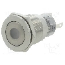 Intrerupator anti-vandalism, ON-(ON), Ø19mm, ONPOW - LAS1-AGQPF-11D/R/24V/S