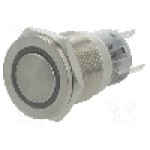 Intrerupator anti-vandalism, ON-(ON), Ø19mm, ONPOW - LAS1-AGQPF-11E/G/24V/S Intrerupator anti-vandalism, ON-(ON), Ø19mm, ONPOW - LAS1-AGQPF-11E/G/24V/S