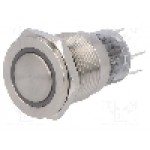 Intrerupator anti-vandalism, ON-(ON), Ø19mm, ONPOW - LAS1-AGQPF-11E/R/12V/S Intrerupator anti-vandalism, ON-(ON), Ø19mm, ONPOW - LAS1-AGQPF-11E/R/12V/S