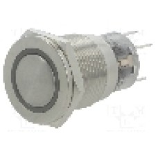 Intrerupator anti-vandalism, ON-ON, Ø19mm, ONPOW - LAS1-AGQPF-11ZE/R/12V/S