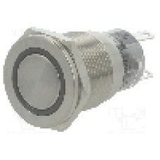 Intrerupator anti-vandalism, ON-ON, Ø19mm, ONPOW - LAS1-AGQPF-11ZE/R/24V/S