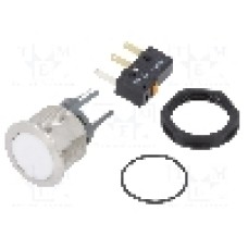 Intrerupator anti-vandalism, ON-(ON), Ø19mm, SCHURTER, 1241.7026.1124000