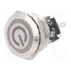 Intrerupator anti-vandalism, ON-(ON), Ø22mm, EAO, 82-6151.1123.B002 Intrerupator anti-vandalism, ON-(ON), Ø22mm, EAO, 82-6151.1123.B002