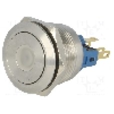 Intrerupator anti-vandalism, ON-(ON), Ø22mm, ONPOW - GQ22-11D/B/12V