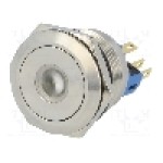 Intrerupator anti-vandalism, ON-(ON), Ø22mm, ONPOW - GQ22-11D/Y/24V