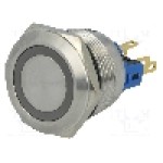 Intrerupator anti-vandalism, ON-(ON), Ø22mm, ONPOW - GQ22-11E/B/24V Intrerupator anti-vandalism, ON-(ON), Ø22mm, ONPOW - GQ22-11E/B/24V