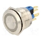 Intrerupator anti-vandalism, ON-(ON), Ø22mm, ONPOW - GQ22-11E/G/12V Intrerupator anti-vandalism, ON-(ON), Ø22mm, ONPOW - GQ22-11E/G/12V