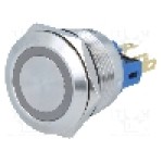 Intrerupator anti-vandalism, ON-(ON), Ø22mm, ONPOW - GQ22-11E/R/12V Intrerupator anti-vandalism, ON-(ON), Ø22mm, ONPOW - GQ22-11E/R/12V