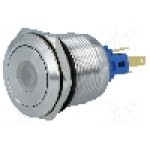 Intrerupator anti-vandalism, ON-ON, Ø22mm, ONPOW - GQ22-11ZD/B/12V Intrerupator anti-vandalism, ON-ON, Ø22mm, ONPOW - GQ22-11ZD/B/12V