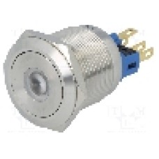 Intrerupator anti-vandalism, ON-ON, Ø22mm, ONPOW - GQ22-11ZD/G/12V