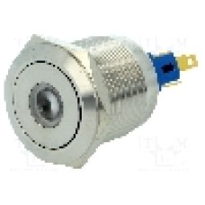 Intrerupator anti-vandalism, ON-ON, Ø22mm, ONPOW - GQ22-11ZD/R/12V