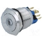 Intrerupator anti-vandalism, ON-ON, Ø22mm, ONPOW - GQ22-11ZD/Y/12V