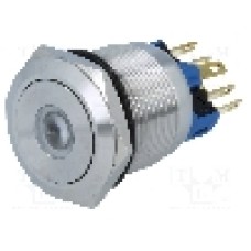 Intrerupator anti-vandalism, ON-ON, Ø22mm, ONPOW - GQ22-11ZD/Y/12V Intrerupator anti-vandalism, ON-ON, Ø22mm, ONPOW - GQ22-11ZD/Y/12V